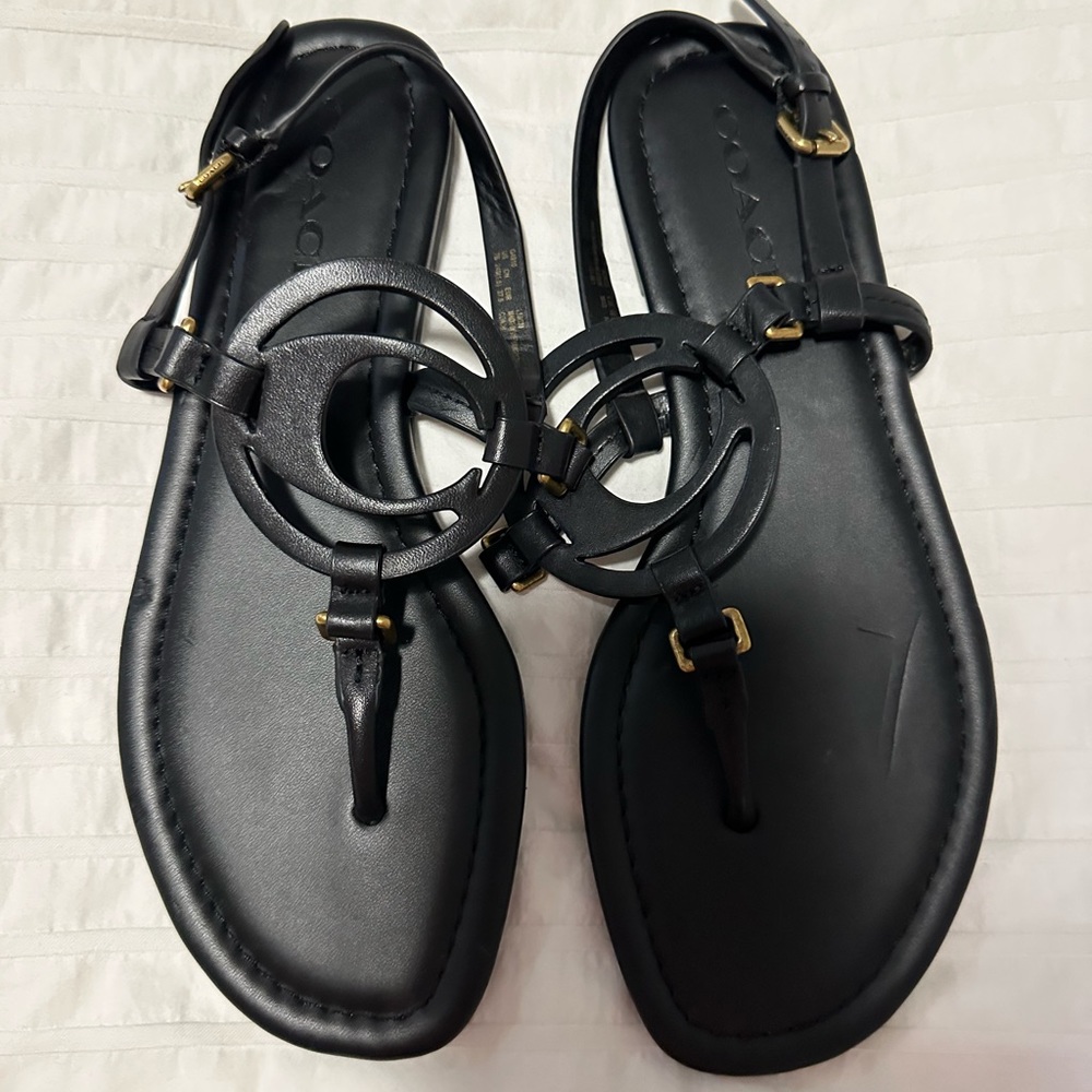 Coach women’s size 7 black sandals